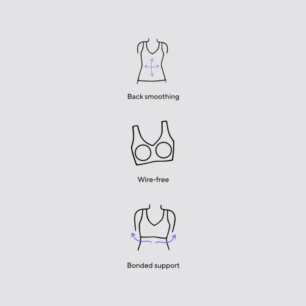 Honeylove V-Neck Bra Nude Sand Size 2X - Picture 5 of 16
